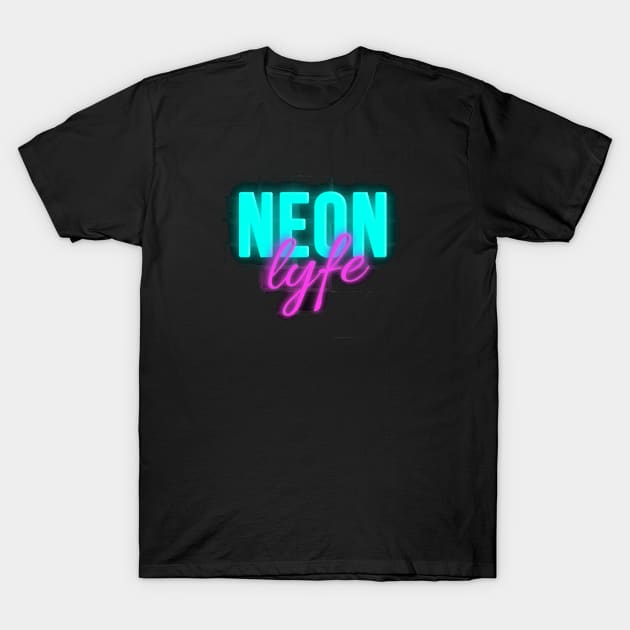 Neon Light, 'Neon Lyfe' T-Shirt by bpcreate